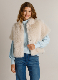IVY BEAU KAYA BODYWARMER OFFWHITE