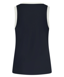 LADY DAY ST TROPEZ TOP BLUE-OFFWHITE