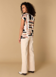 IVY BEAU PERLE TOP SAND/MULTI-COLOUR