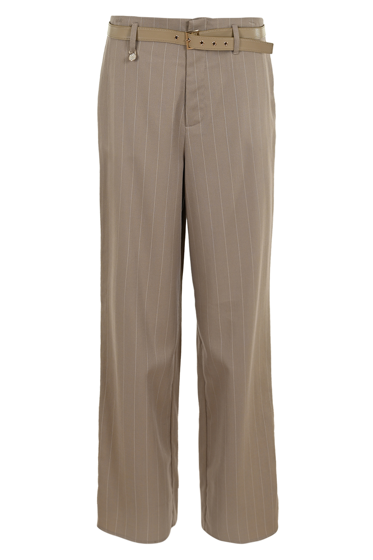 ZIZO PRESTON-PANTS PINSTRIPE DARK SAND