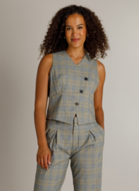 IVY BEAU HETTY GILET OFFWHITE/MULTI BLOK