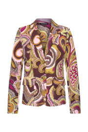 MI PIACE BLAZER BIG PAISLEY PRINT MULTI MAGENTA