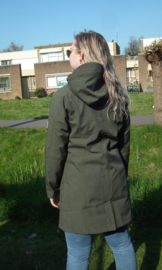 LIZZARDSPORT SL8073 Ladies Long Softshell Jacket OLIVE wind & waterproof