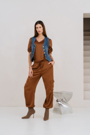 MAICAZZ KEWAN BROEK COGNAC