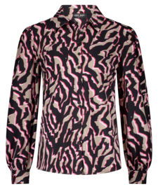 LADY DAY PHILLY BLOUSE ZEBRA PRINT TRV(sale kan niet retour)