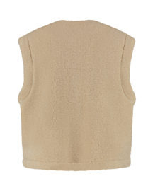 LADY DAY CURLY GILET LIGHT PEPPER
