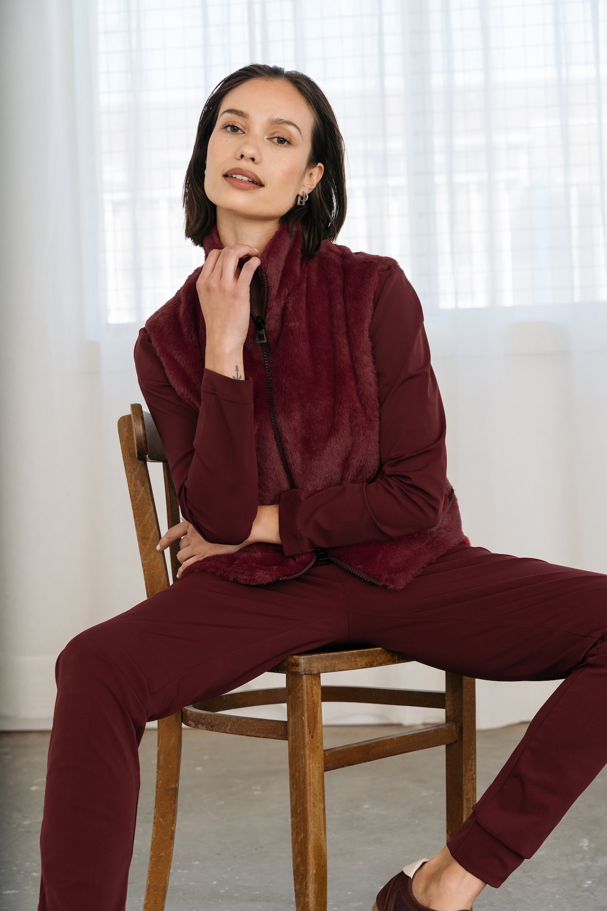 MAICAZZ BEIJNG-GILET PLUM