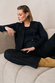 ZIZO PLORA-VEST PINSTRIPE-GOLD