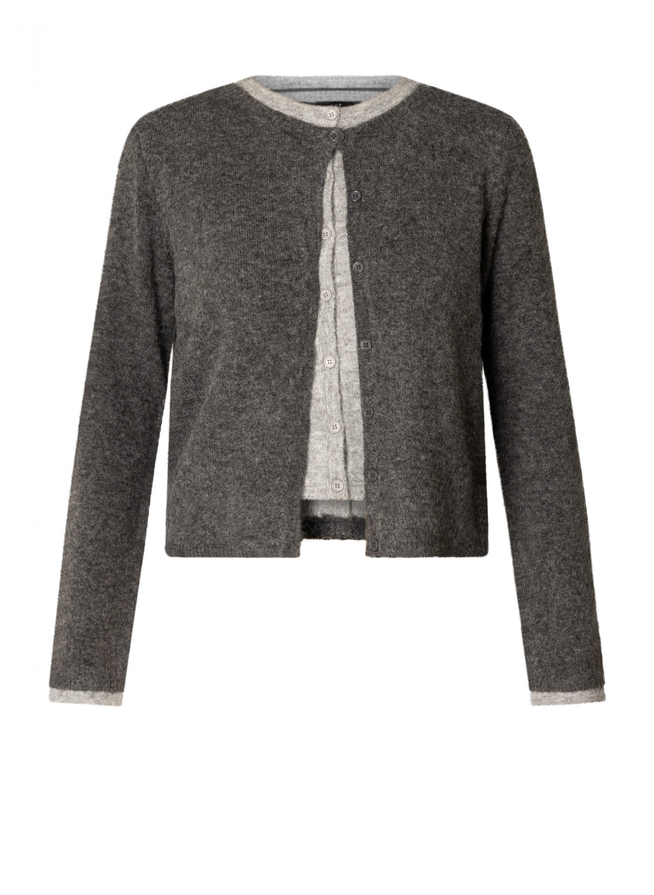 YEST BRANDI VEST DARK GREY/MELANGE