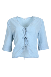MAICAZZ NANCE BLOUSE LIGHT BLUE