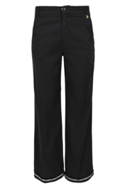 ZIZO TAYLAN BROEK BLACK/OFFWHITE