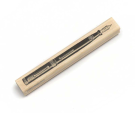 Houten stempel 'Vulpen'