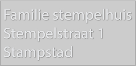Stempelplaatje 3 regels