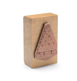 Houten Kerststempel Kerstboom