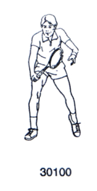 Tennis stempels