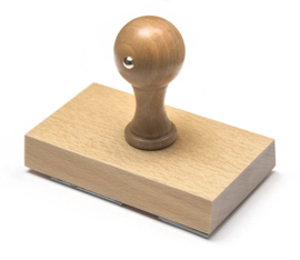 Houten knop stempel alle maten