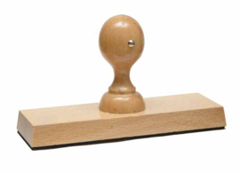 Houten stempel met knop 8 regels