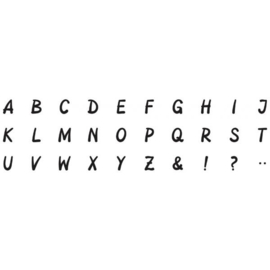 HEYDA vormen stempelset alfabet