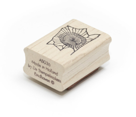 Houten stempel spinnenweb