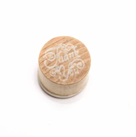 Houten stempel 'Thank You'