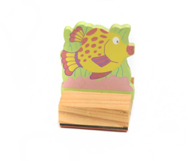 Houten stempel 'Vis'