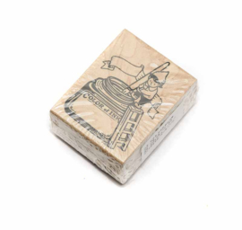 Houten stempel 'Inktpot'