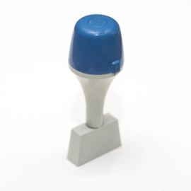 Vintage kantoorstempel blauw/rood