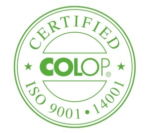 Eco keurmerk ISO 14009 COLOP stempels