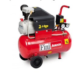 Fini compressor 24 liter | opbrengst: 170 l/min