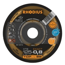 Rhodius doorslijpschijven XT8 EXACT 125 x 0,8 x 22,23 - 25 stuks