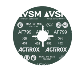 VSM ACTIROX AF799 fiberschijven 125 x 22 K36 - 50 stuks