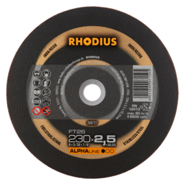 Rhodius doorslijpschijven FT33 230 x 2,5 x 22,23 - 25 stuks