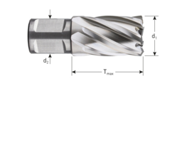 HSS Kernboor SILVER-LINE, weldon 19, ø12x30