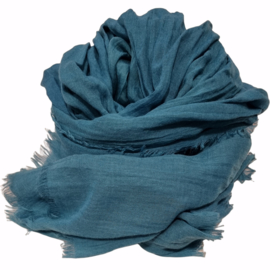 Viscose sjaal blauw
