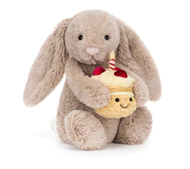 Bashful Beige Bunny 'Birthday' Original