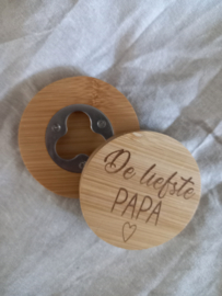 Onderzetter/bieropener | De liefste papa