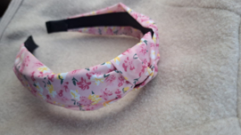 Haarband roze bloemen