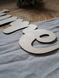 Houten naam | Stoere letters | Jurre