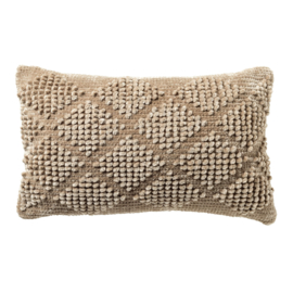 ELIO - sierkussen 30x50 cm - Pumice Stone - beige