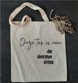 Katoenen tas de liefste oma