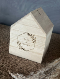 Spaarpot huisje | Namen
