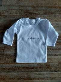 Naamshirtje met hartjes