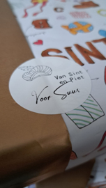 Gepersonaliseerde sintstickers | 5 stuks
