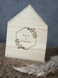 Spaarpot huisje | Namen