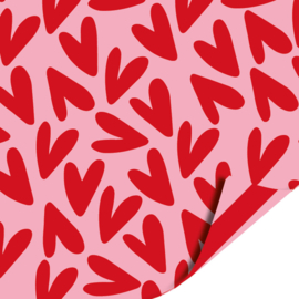 Vrolijk| Harten rood/roze