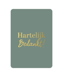 Hartelijk bedankt!