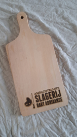 Houten plank met logo | Blanke plank