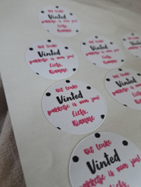 Vinted stickers | Met eigen naam