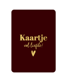 Kaartje vol liefde!