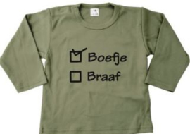 T-shirt boefje/braaf